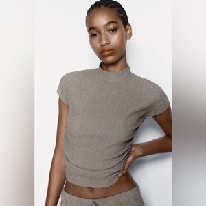 Ruched Textured Zara Top